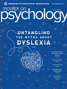 September 2024 Monitor on Psychology cover