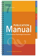 Publication Manual of the American Psychological Association, Seventh Edition