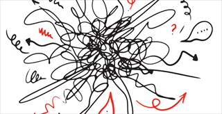 haphazard scribble lines