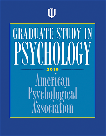 Graduate Study In Psychology 2019 Edition