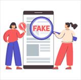 Illustration depicting fake news