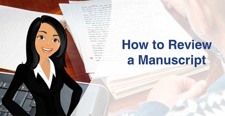 Image with the text How to review a manuscript