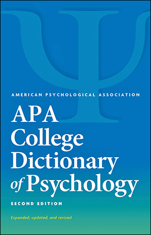 APA College Dictionary of Psychology, Second Edition