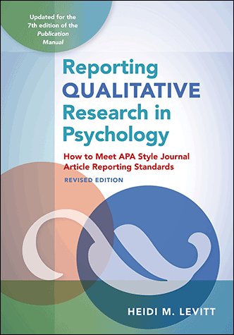 reporting qualitative research in psychology