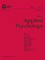 Journal Of Applied Psychology Apa Publishing Apa - 